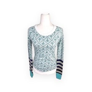 Free People Light Palms Fitted Long Sleeve XS NWT